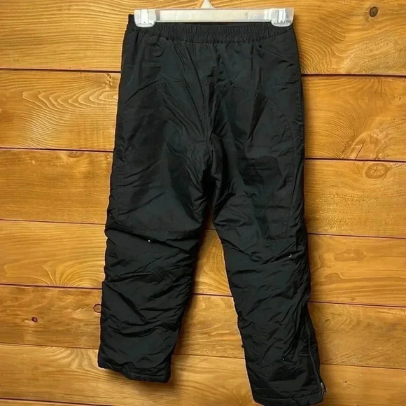 Lands end grow along kids snow pants 10 Black sled ride snowmobile‎ adjustable - Picture 2 of 9